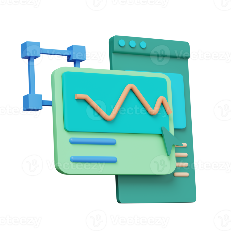 user behaviour 3d illustration png