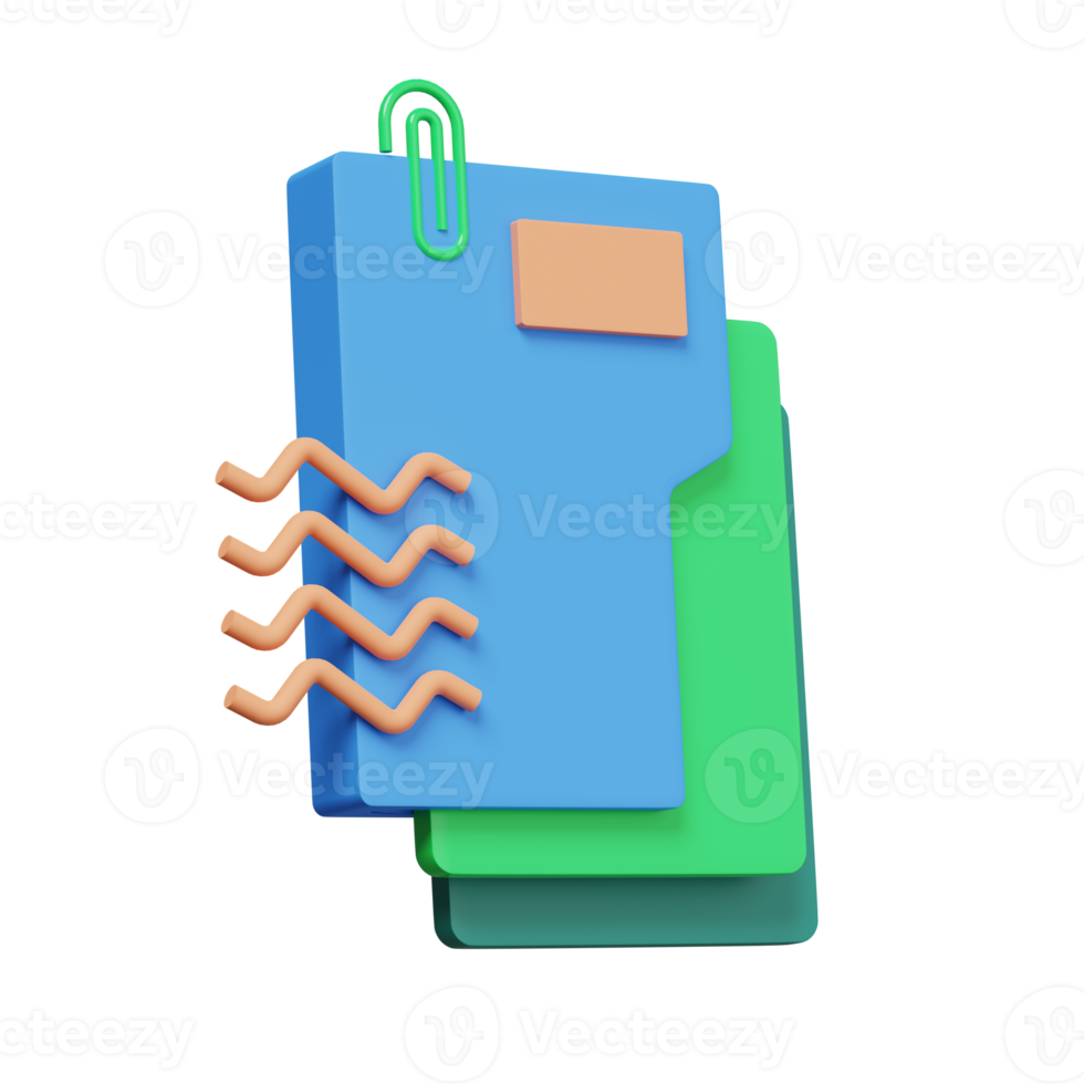 folders 3d illustration png
