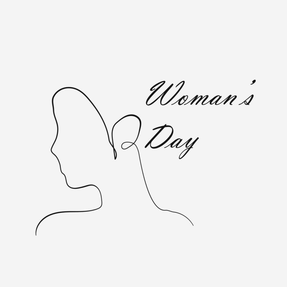 vector woman day minimalist design good for website, design, wallpaper, background, social media content, print, mockup