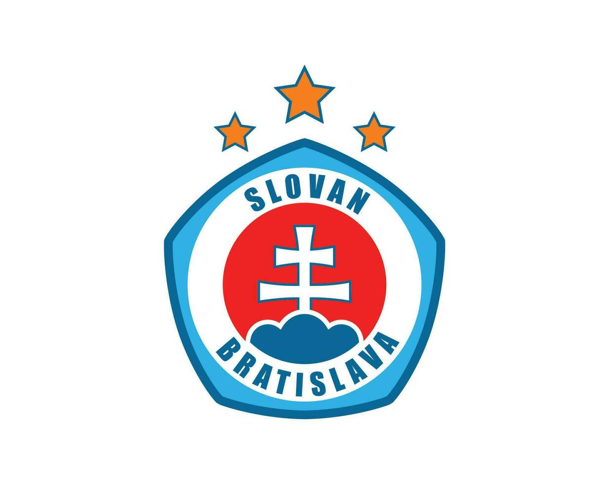 Slovan Bratislava Club Symbol Logo Slovakia League Football Abstract Design Vector Illustration