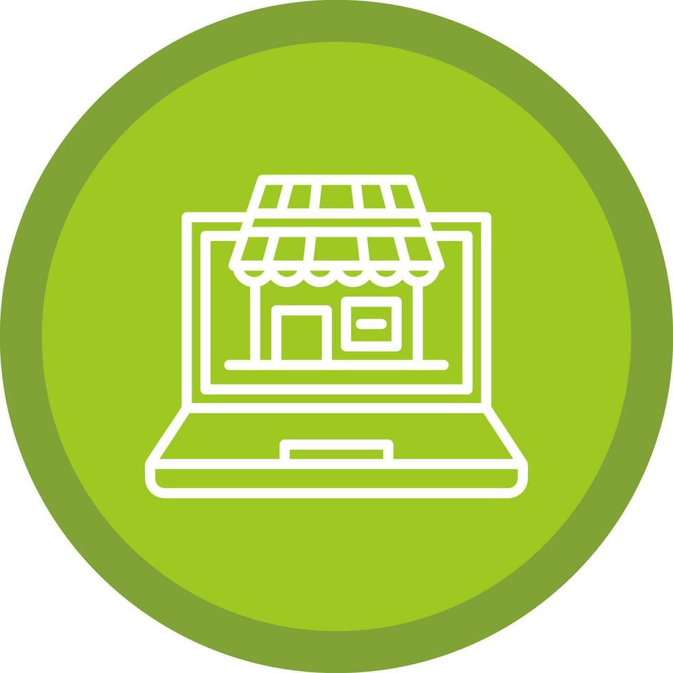 Virtual Marketplace Vector Icon Design