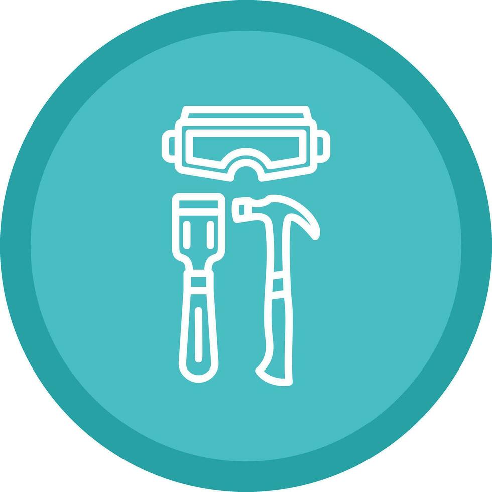 Virtual Sculpting Tool Vector Icon Design