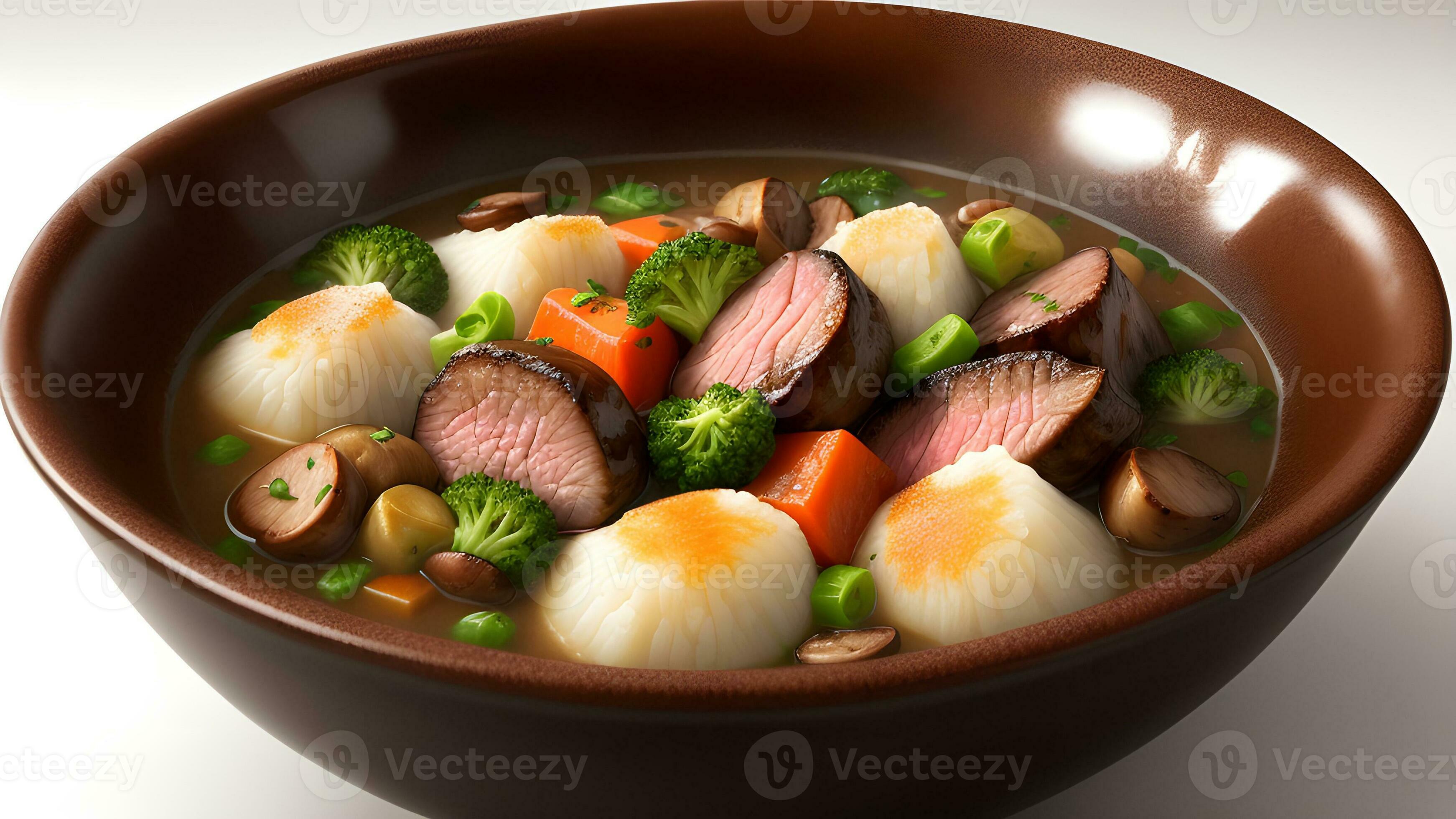 rustic beef stew with shiitake mushroom ai generated 31419743 Stock