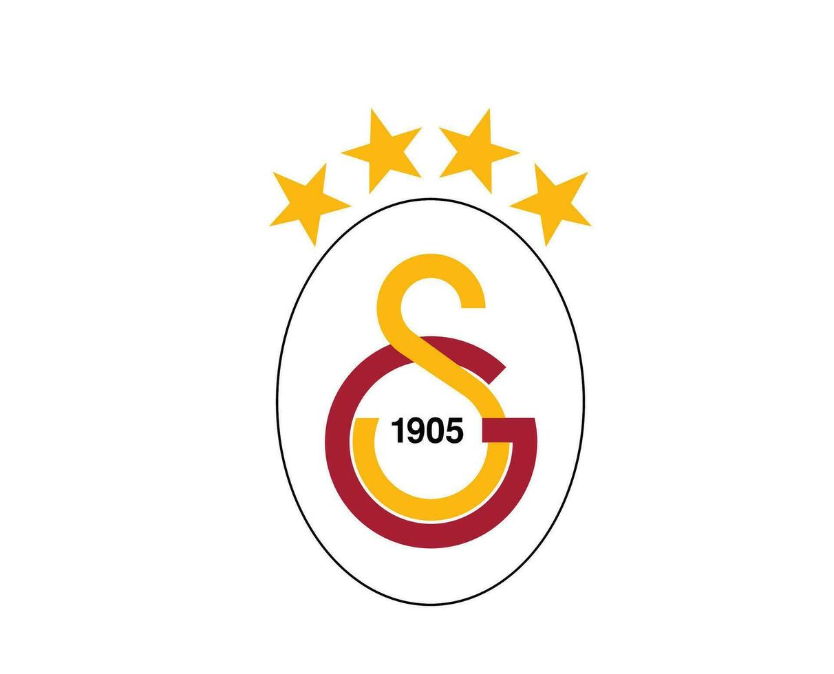 Galatasaray Club Symbol Logo Turkey League Football Abstract Design Vector Illustration