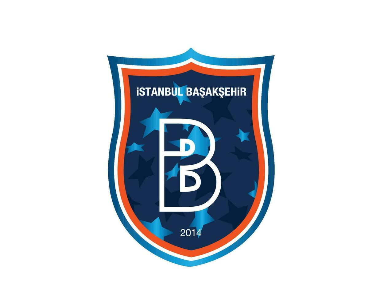 Estanbul basaksehir fk club logo símbolo Turquía liga fútbol americano resumen diseño vector ilustración