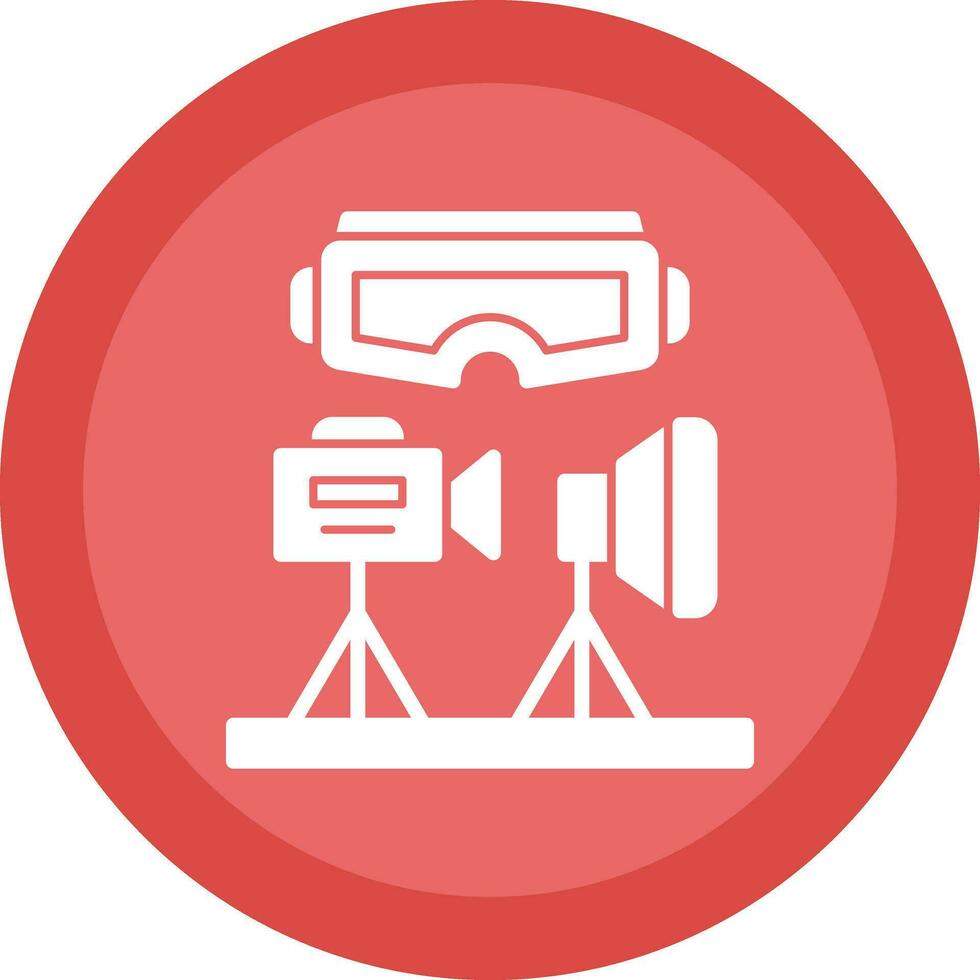 VR Design Studio Vector Icon Design