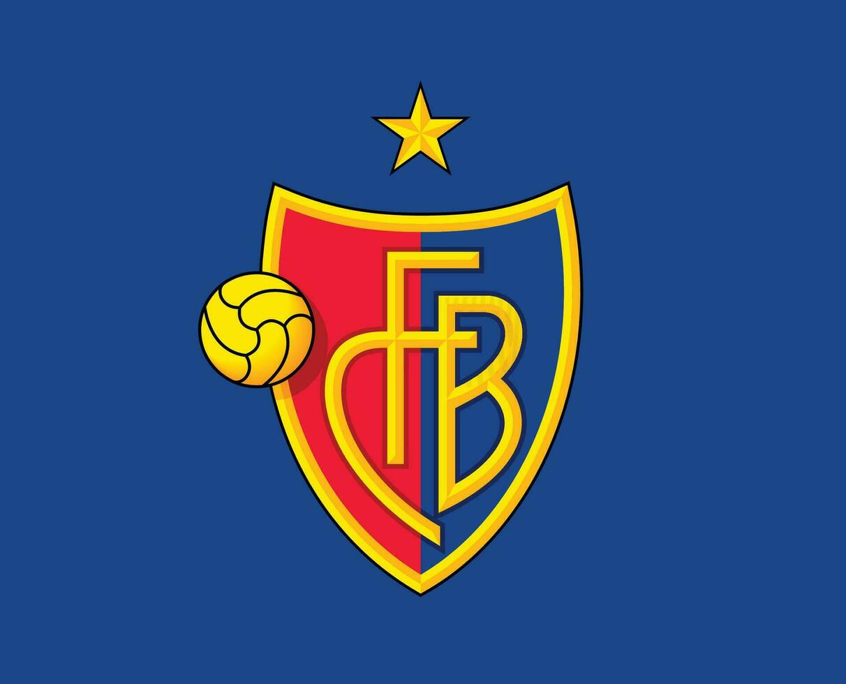 basilea club símbolo logo Suiza liga fútbol americano resumen diseño vector ilustración con azul antecedentes