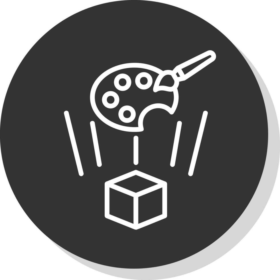 Holo-Painting Vector Icon Design