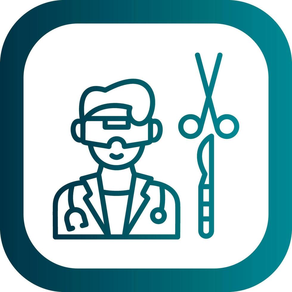 Virtual Reality Surgery Vector Icon Design