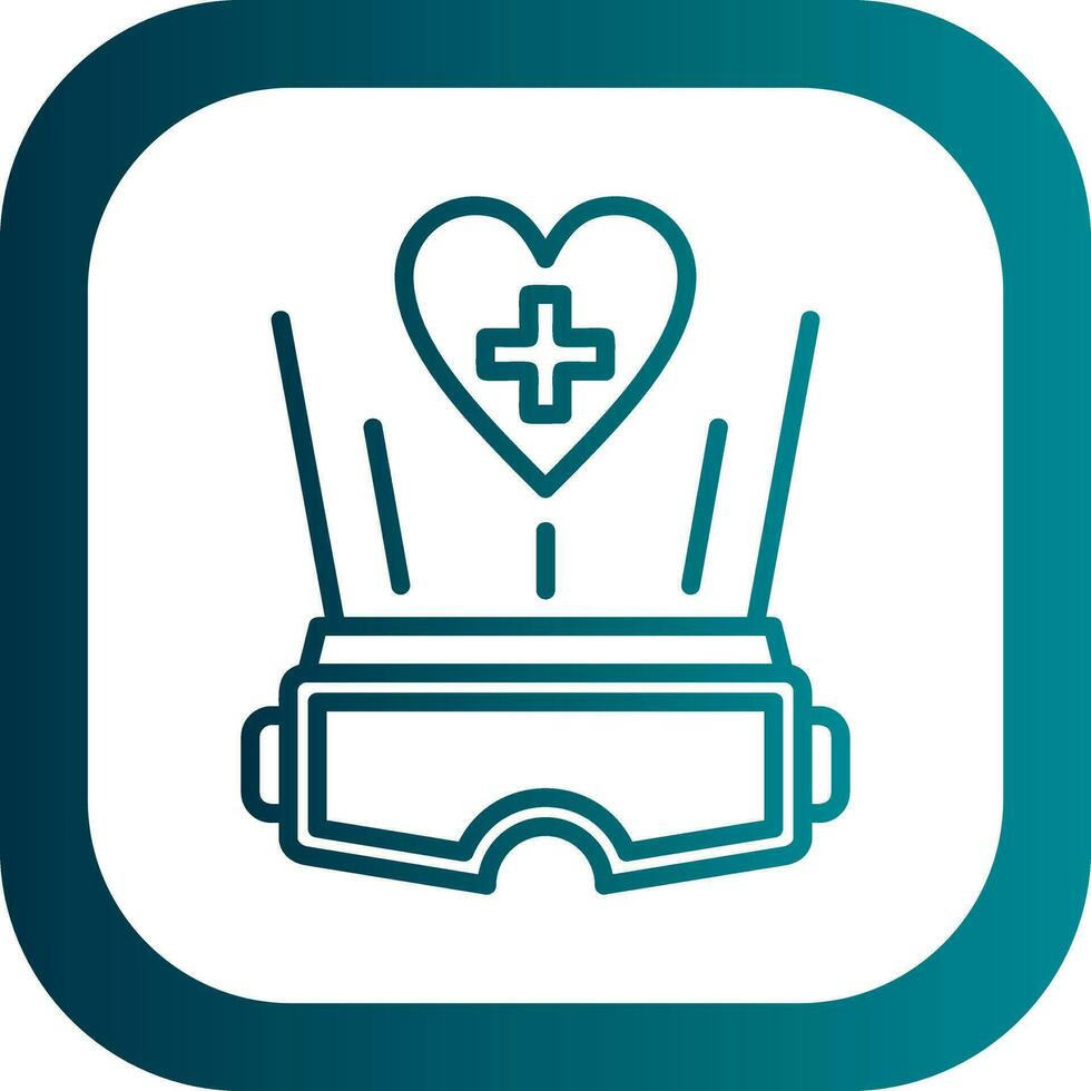 virtual realidad terapia vector icono diseño