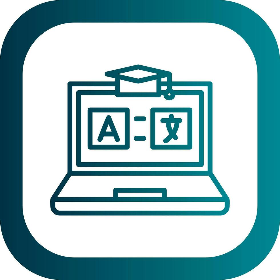 AR Language Learning Vector Icon Design