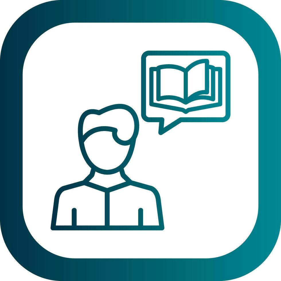Interactive Storytelling Vector Icon Design
