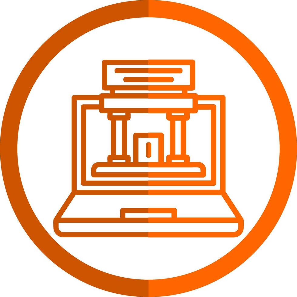 Augmented Museum Vector Icon Design