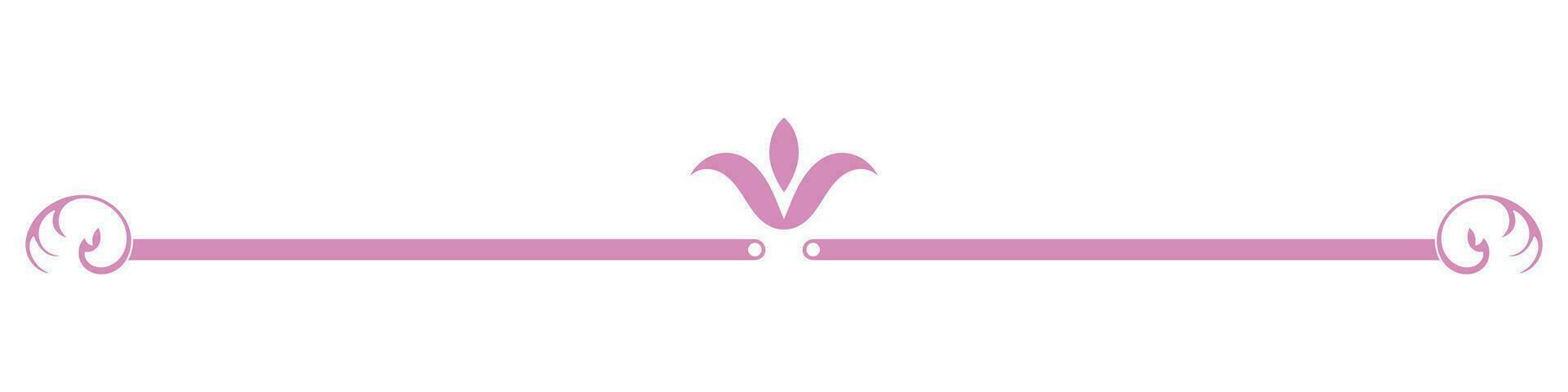 Thin vintage lines. Pink for the border line 31421013 Vector Art at