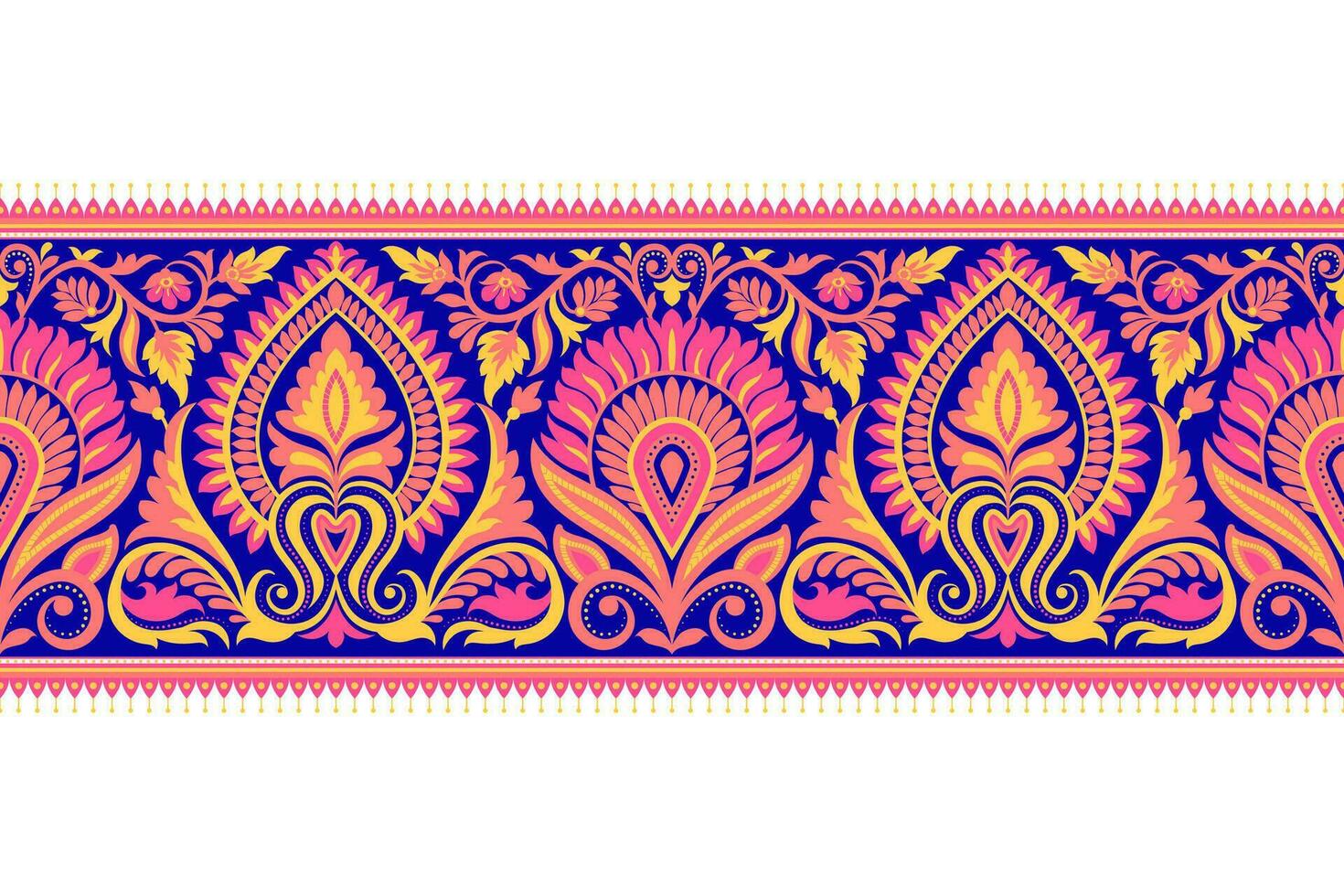 floral pattern Seamless. Background Seamless Pattern Geometric Ethnic pattern Ikat Seamless digital printing textile  for background, carpet, wallpaper, clothing, Batik, fabric, printing textile. vector