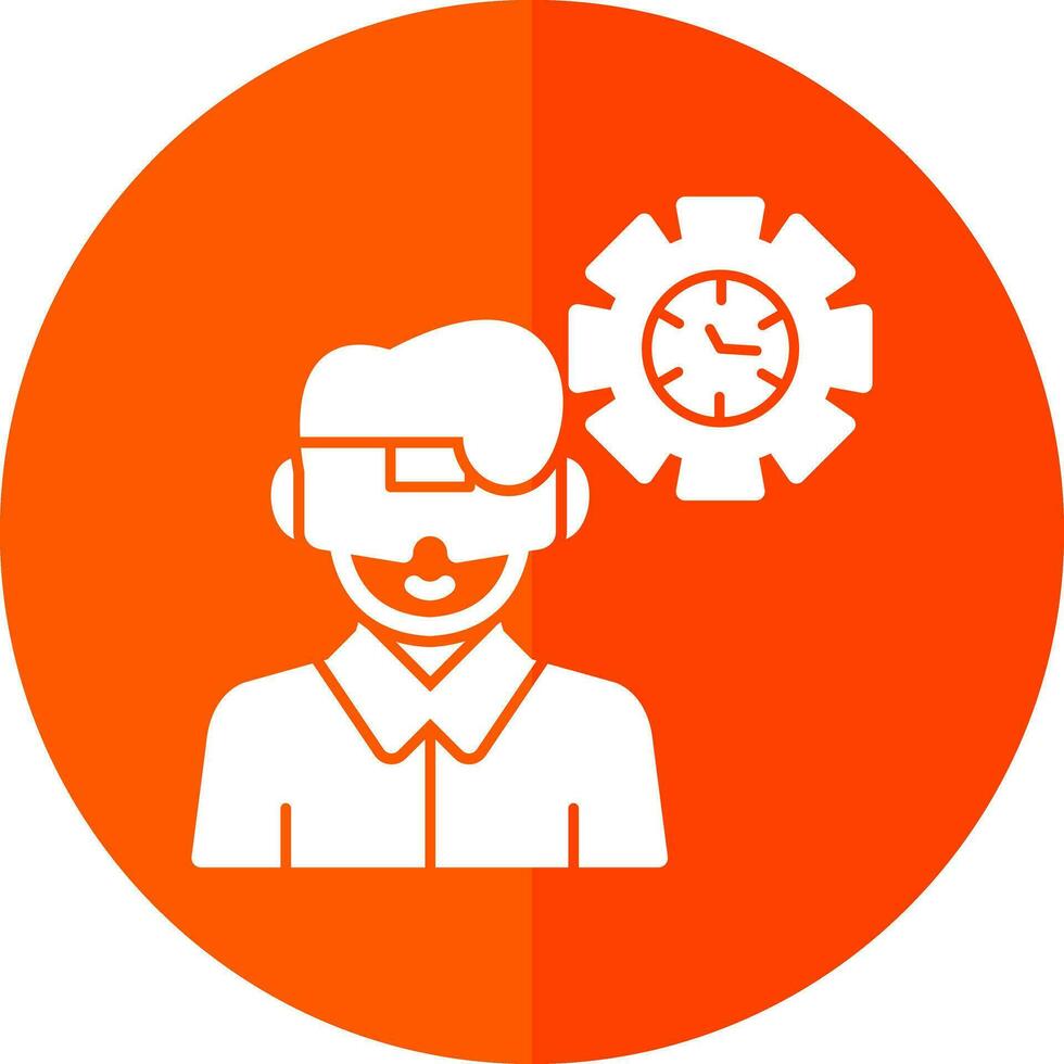 VR Historical Reenactment Vector Icon Design