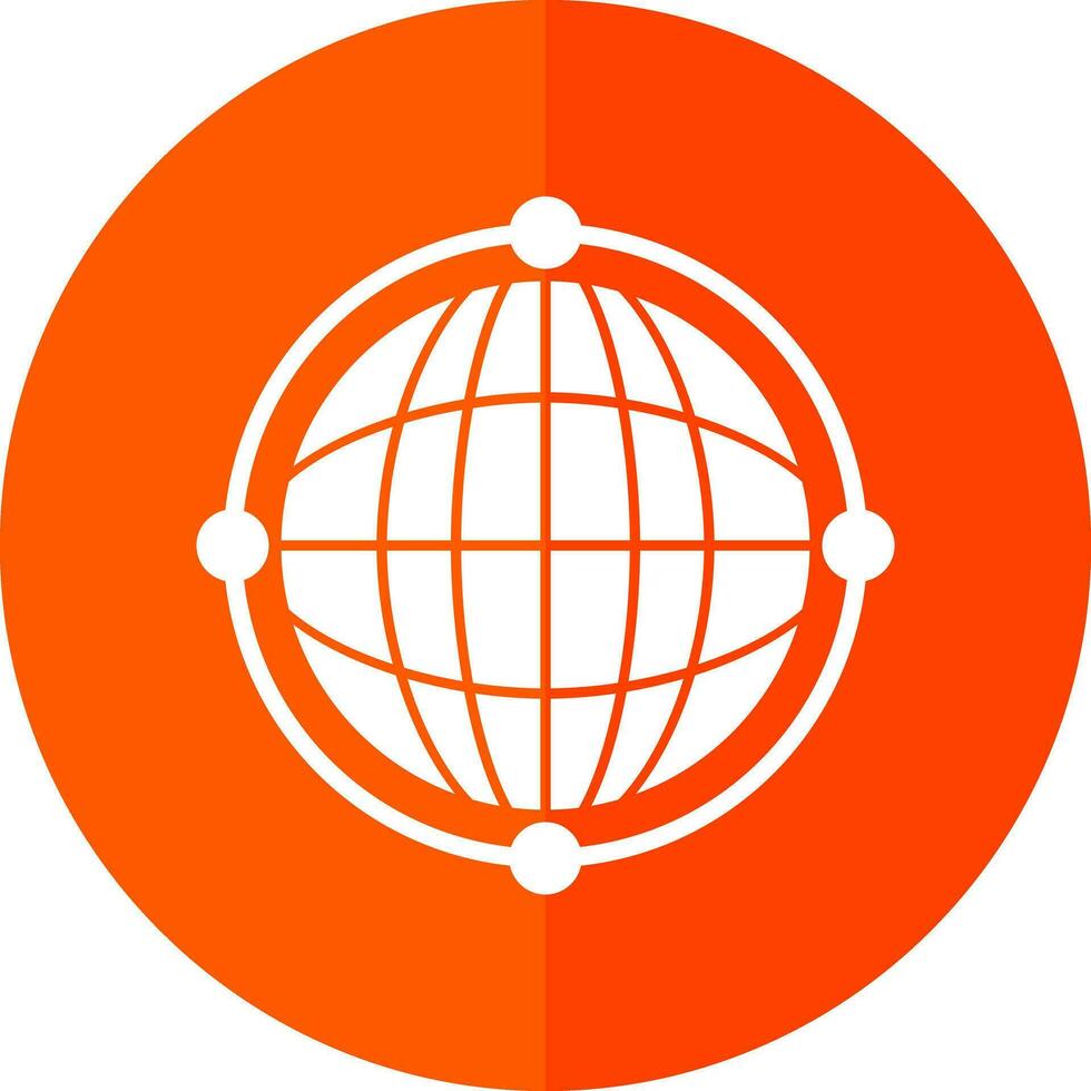 Virtual World Globe Vector Icon Design