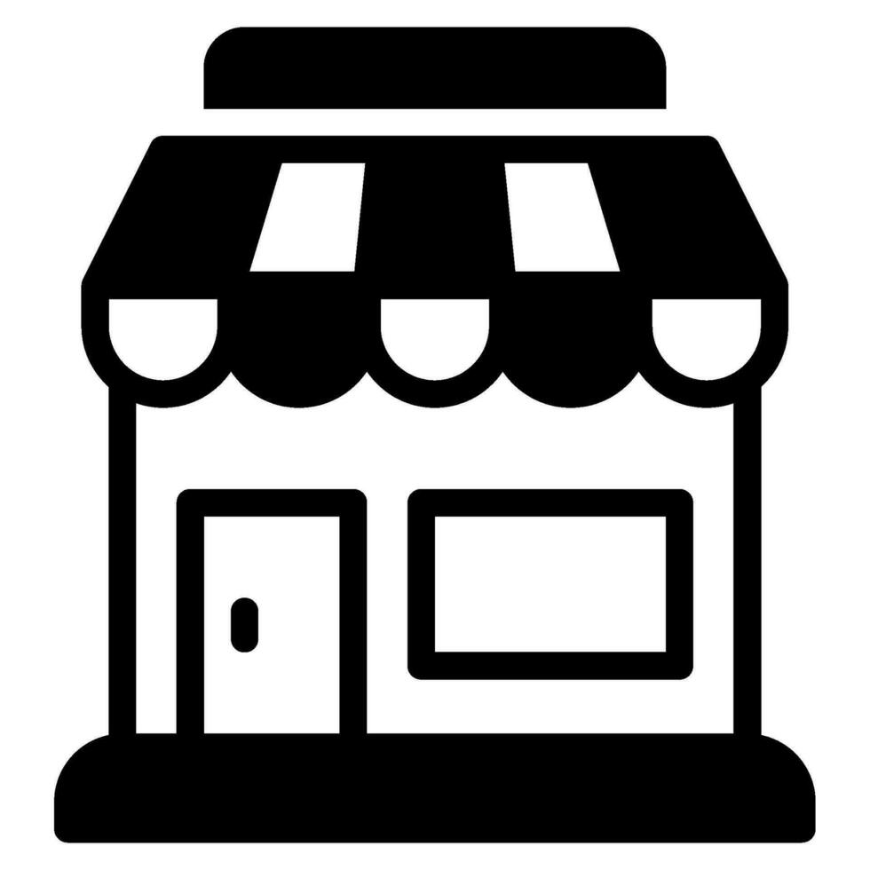 Shop Building Icon for uiux, web, app, infographic, etc vector