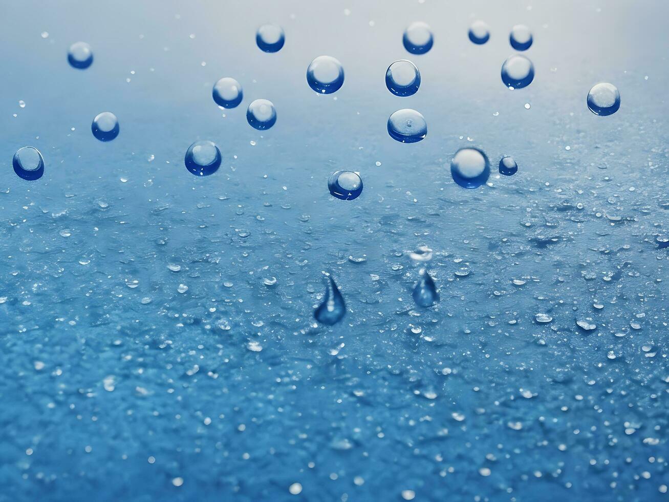 Water drops - background, ai generated photo