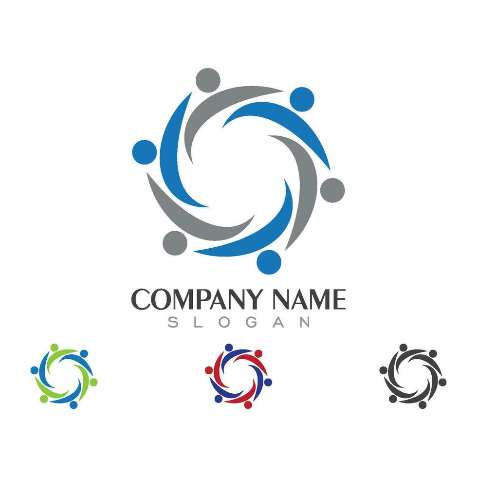 Community, network and social icon vector