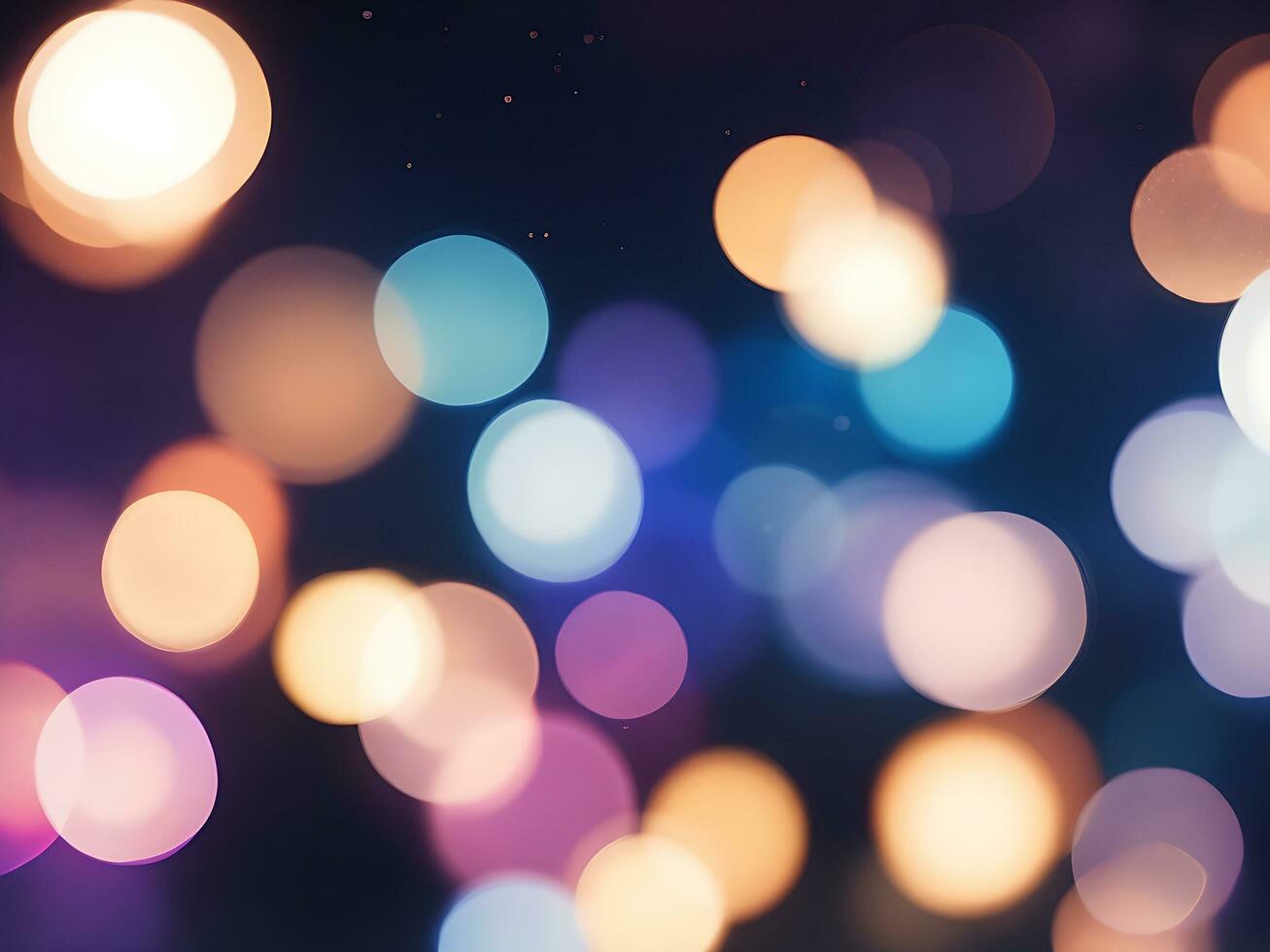 Out of Focus Lights during the Night, abstract light background, ai generated photo