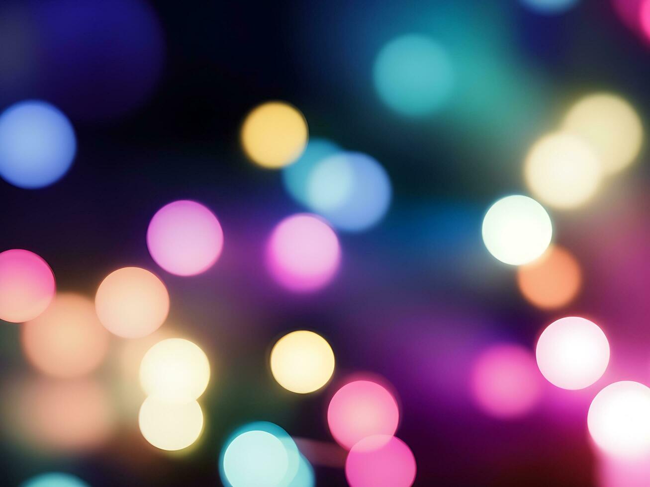 Out of Focus Lights during the Night, abstract light background, ai generated photo