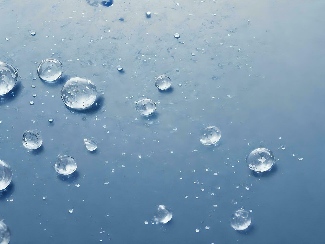 Water drops - background, ai generated photo