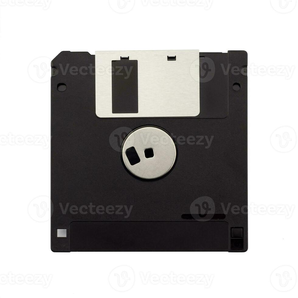 Floppy Disk magnetic isolated on white background photo