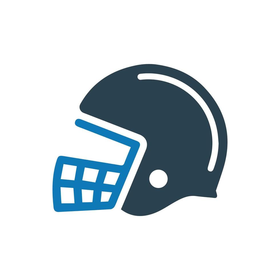 Football helmet icon vector