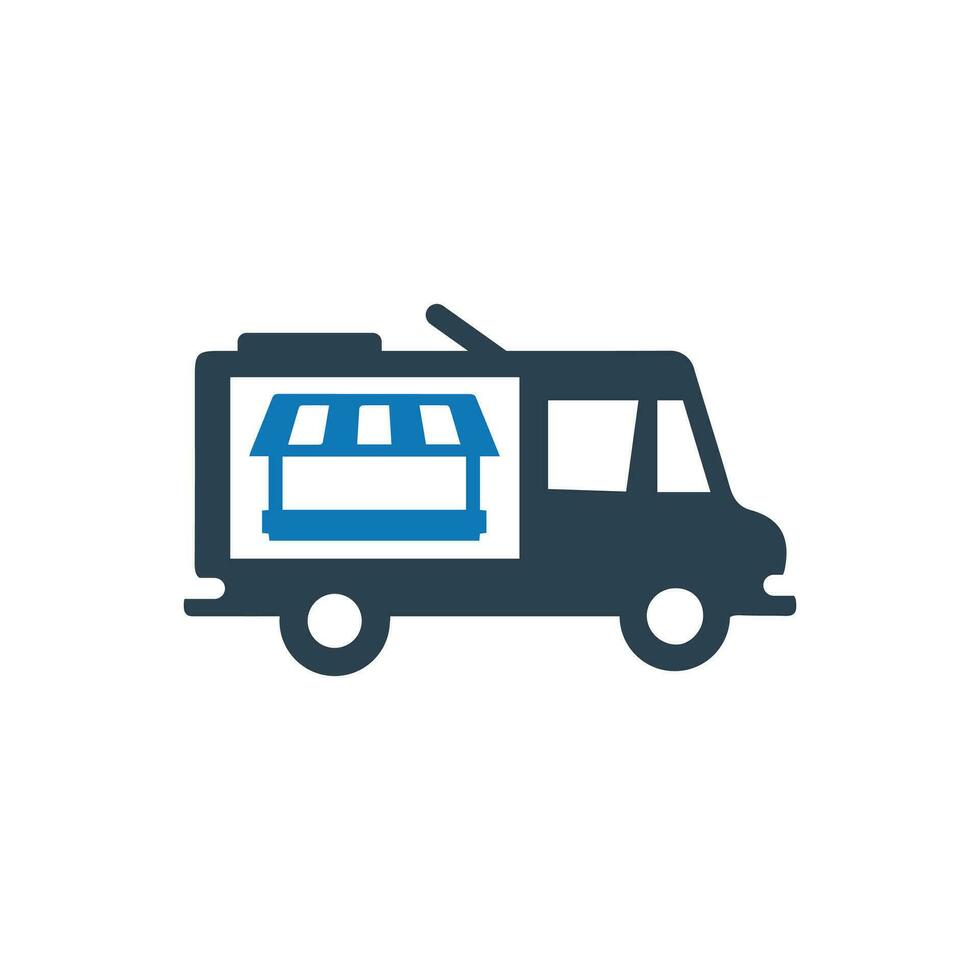 Food truck icon vector