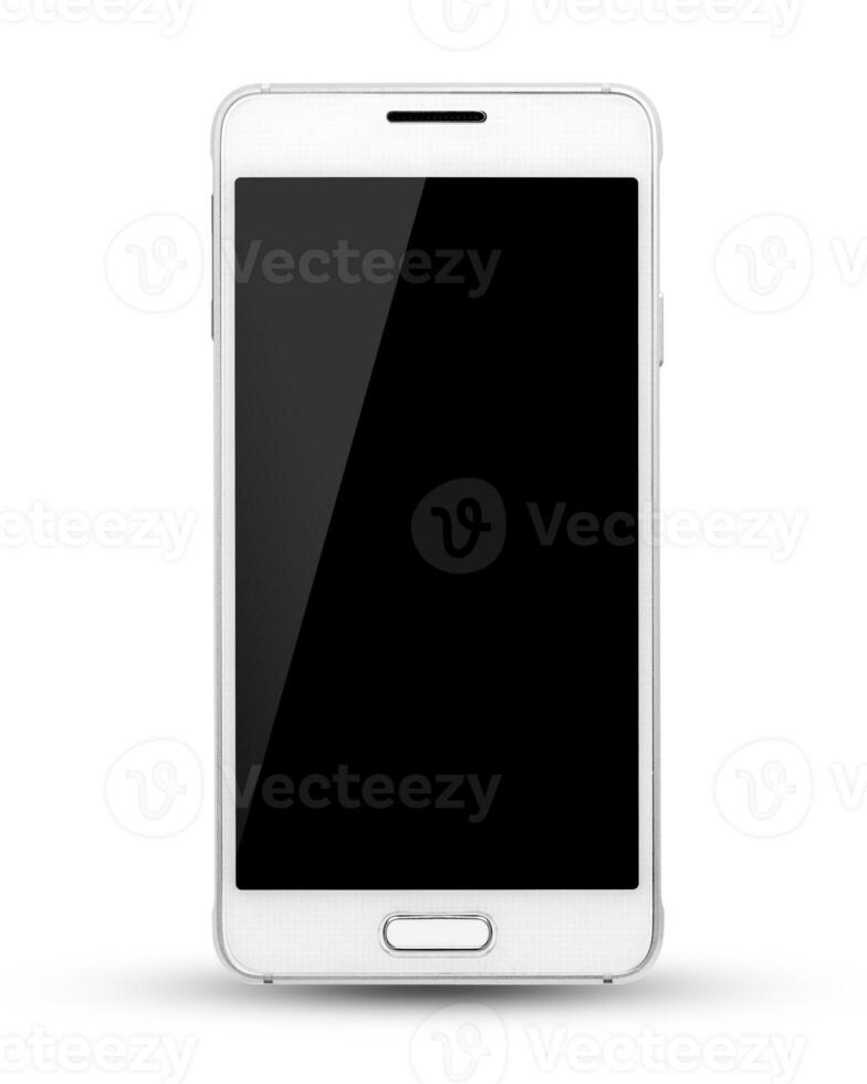 modern touch screen smartphone isolated on white background, This had clipping path. photo