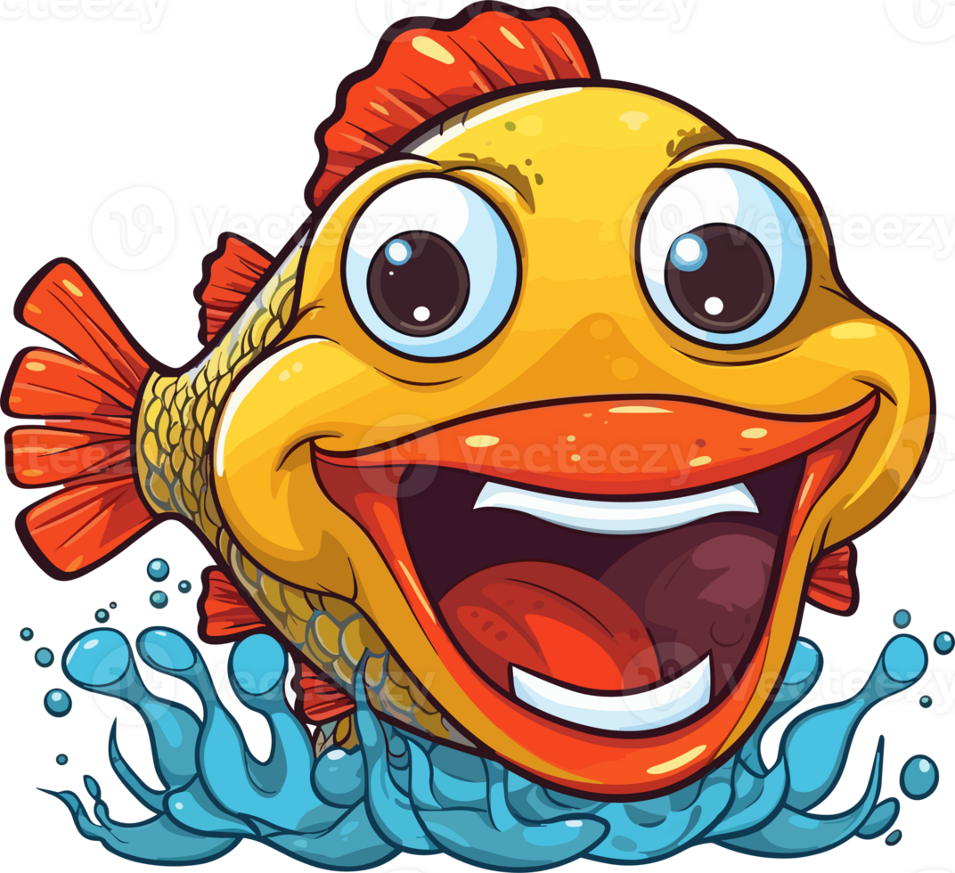 Cartoon Moray eel Illustration png