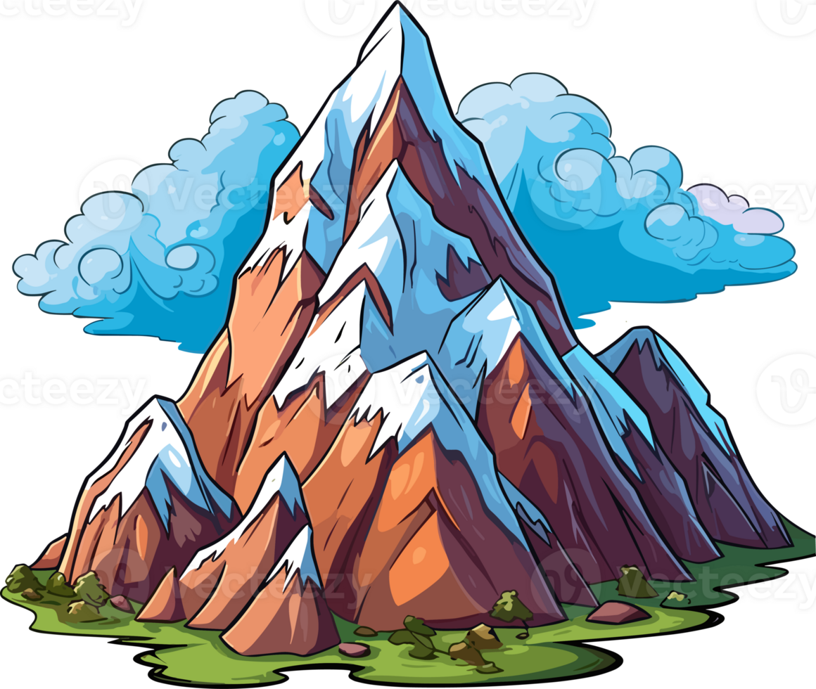 Mountain Illustration, Mountain png