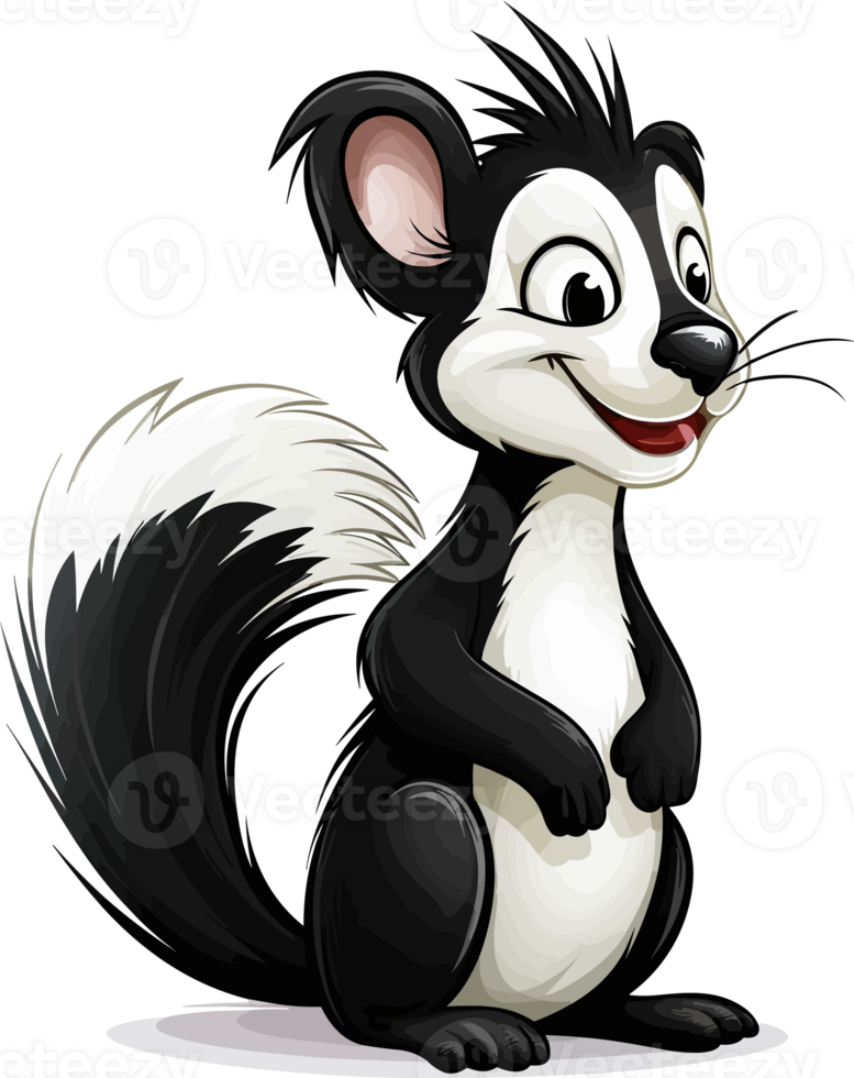 Skunk Illustration Design ai generativ png