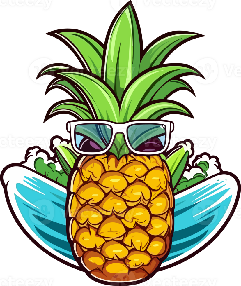 Pineapple With Sunglass png