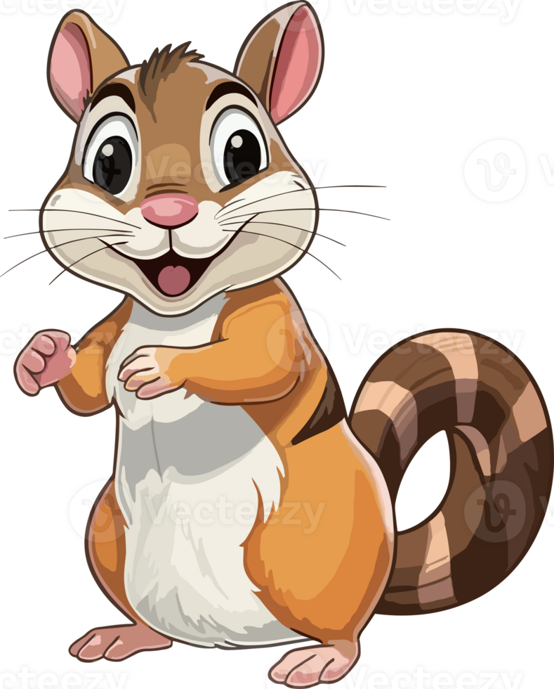 Eastern Chipmunk illustration, Animal Illustration AI Generative png