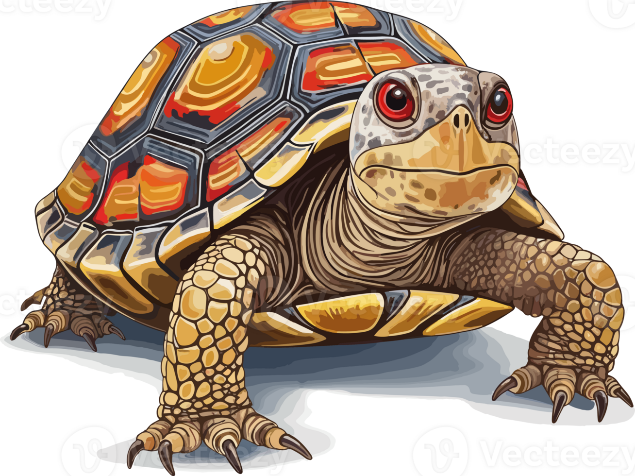 Eastern Box Turtle Illustration png