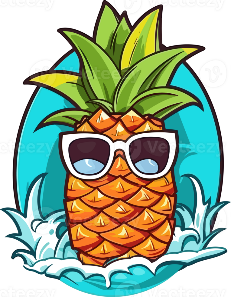 Pineapple With Sunglass png