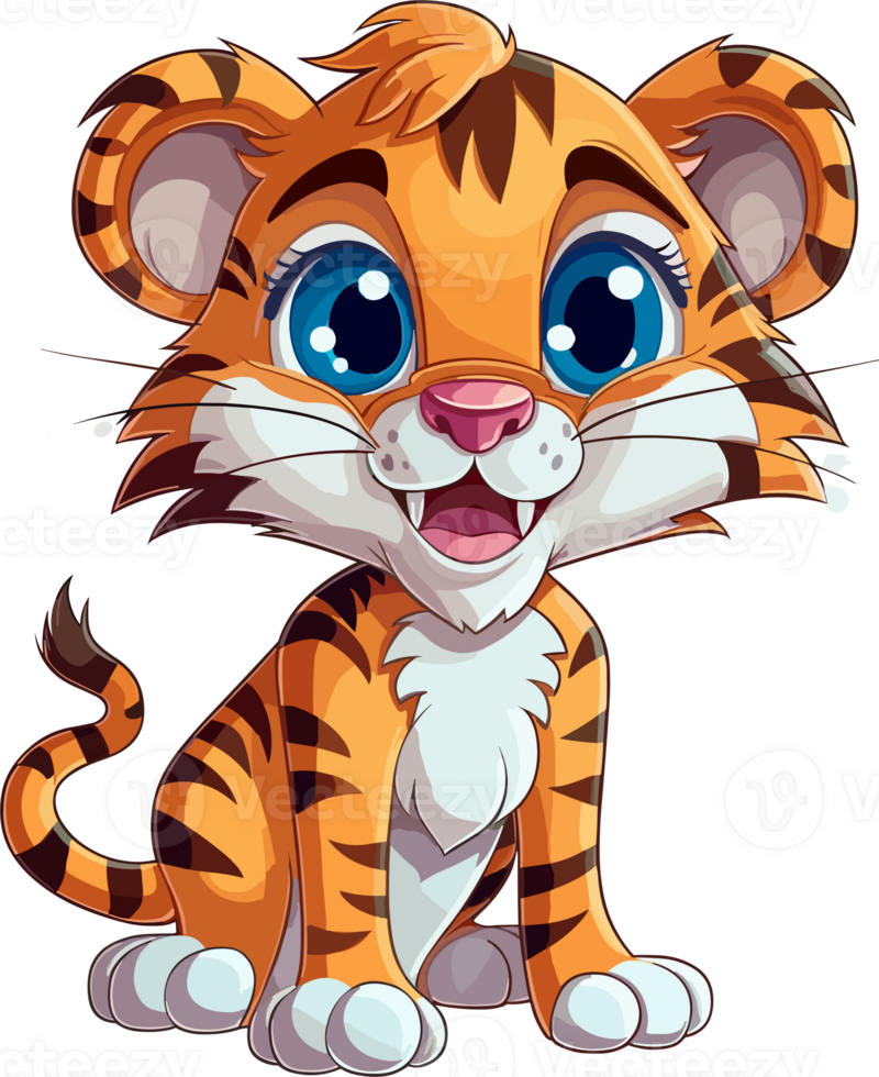 Little tiger Illustration png