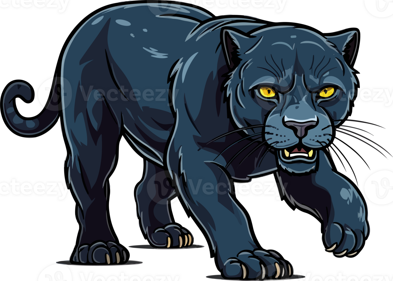 nero panter illustrazione ai generativo png