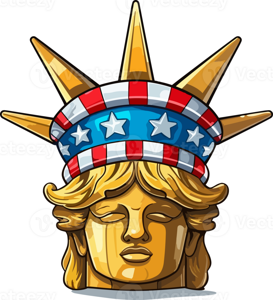 staty av frihet krona illustration ai generativ png
