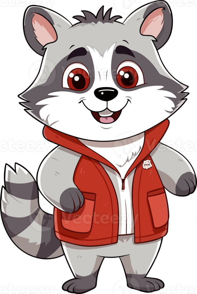 Baby racoon Illustration png