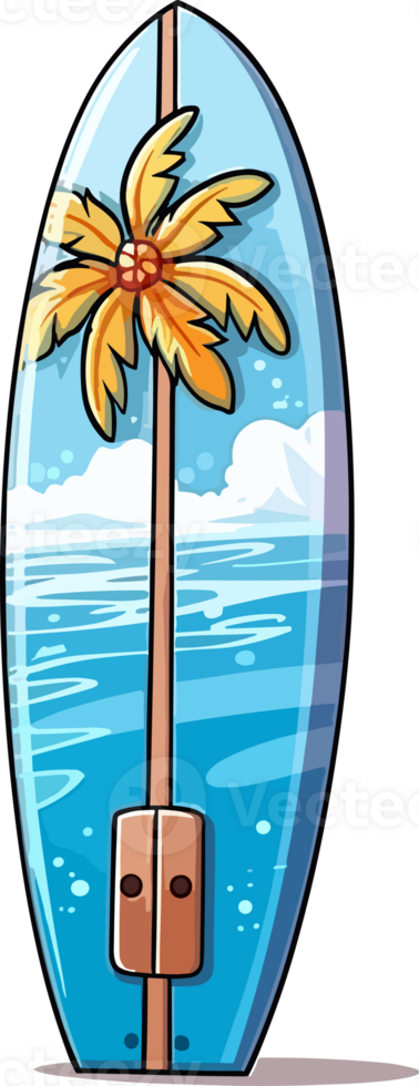 surf tablero ilustración ai generativo png
