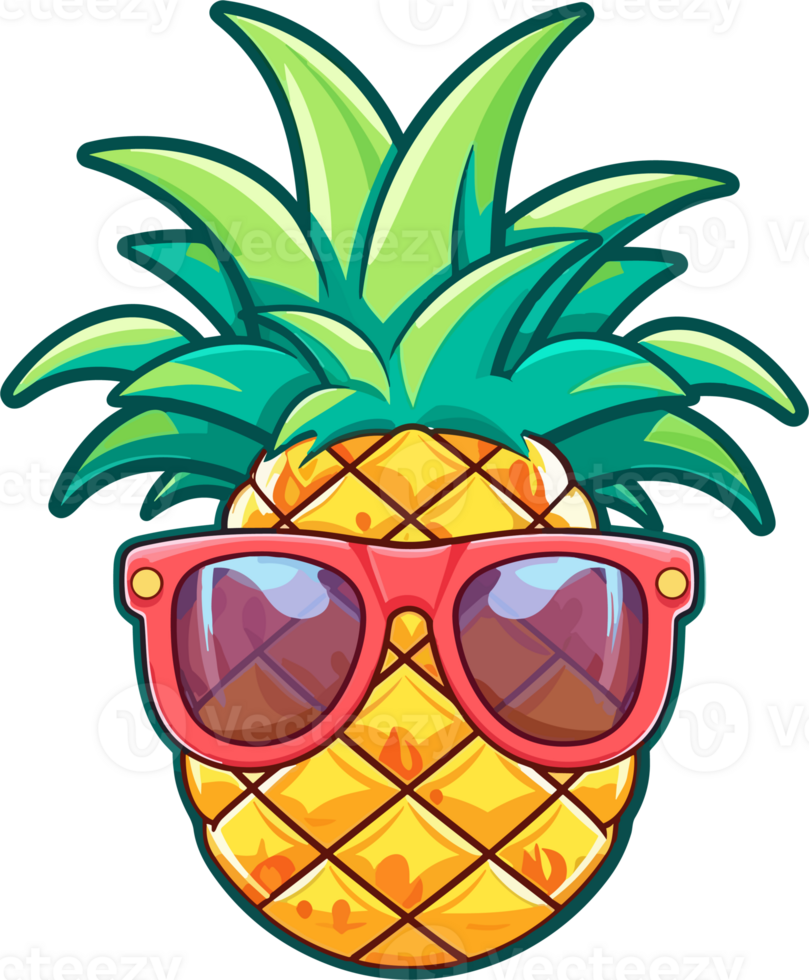 Pineapple With Sunglass png