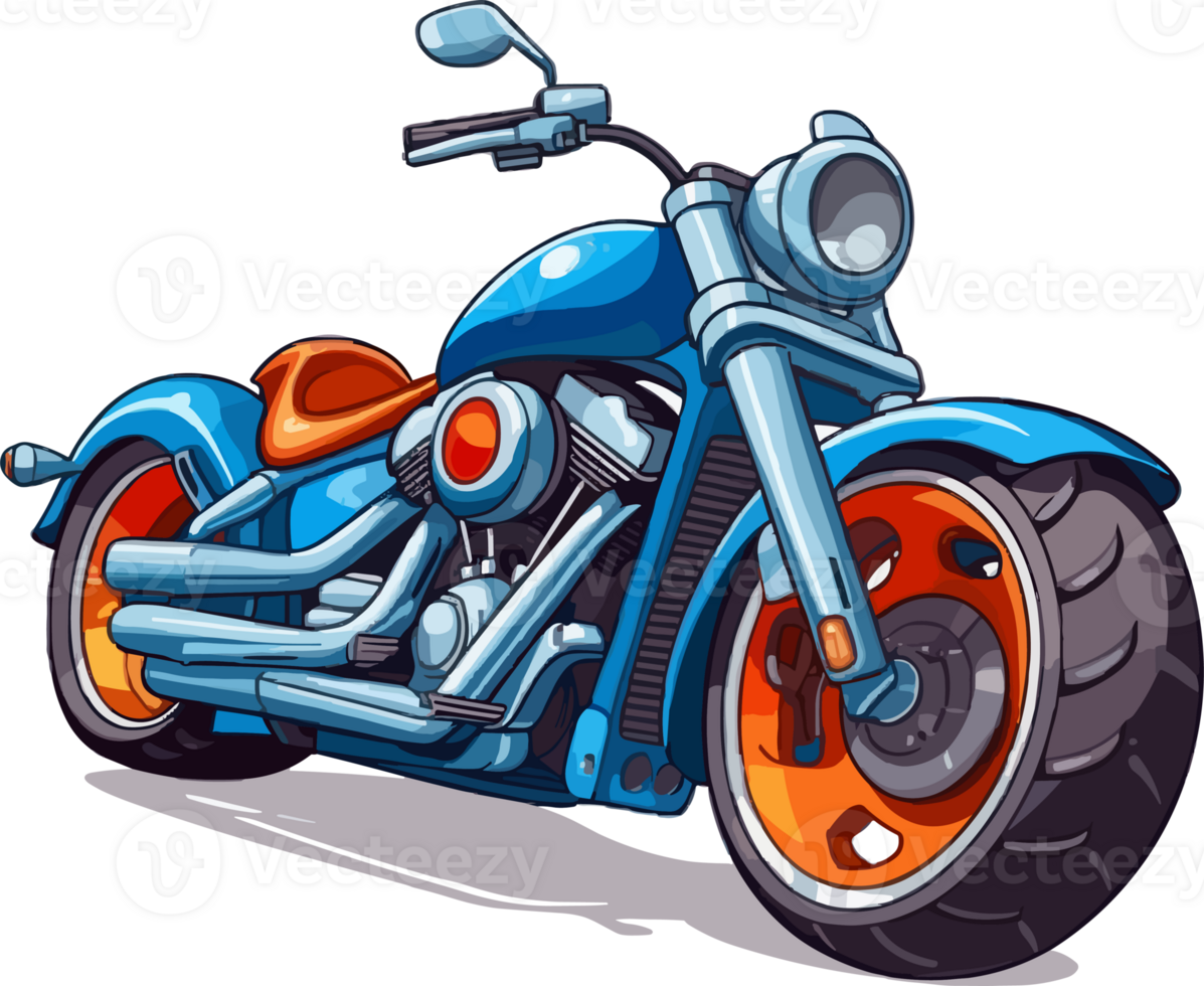 Motorcycle Illustration, Bike Illustration AI Generative png