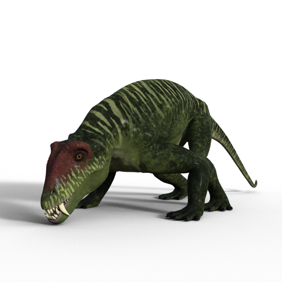 Doliosauriscus dinosaur isolated 3d png