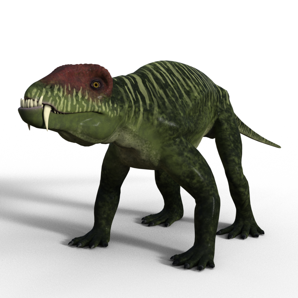 Doliosauriscus dinosaur isolated 3d png