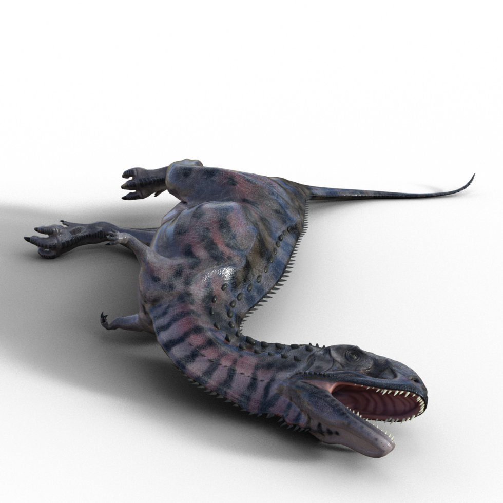 Majungsaurus dino isolated 3d png
