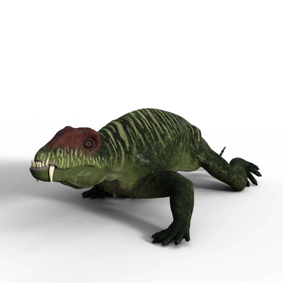 Doliosauriscus dinosaur isolated 3d png