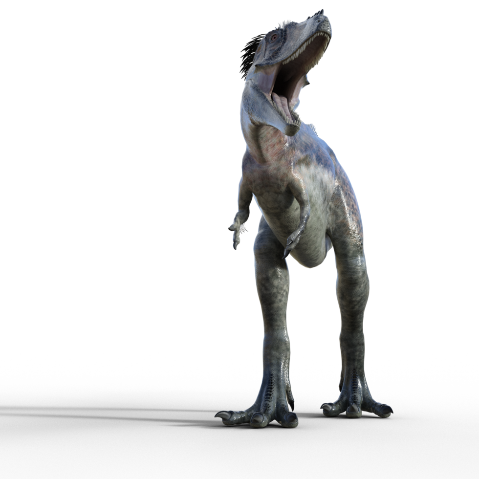 Alioramus dinosaur isolated 3d png